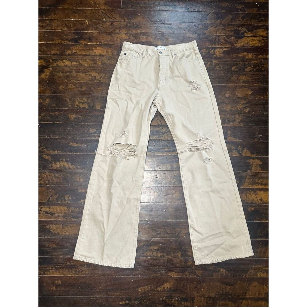 Kancan destroyed distressed wide leg 13/30 normcore jeans